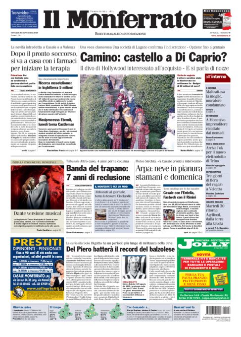 Il Monferrato - Edizione 88 del 26/11/2010
